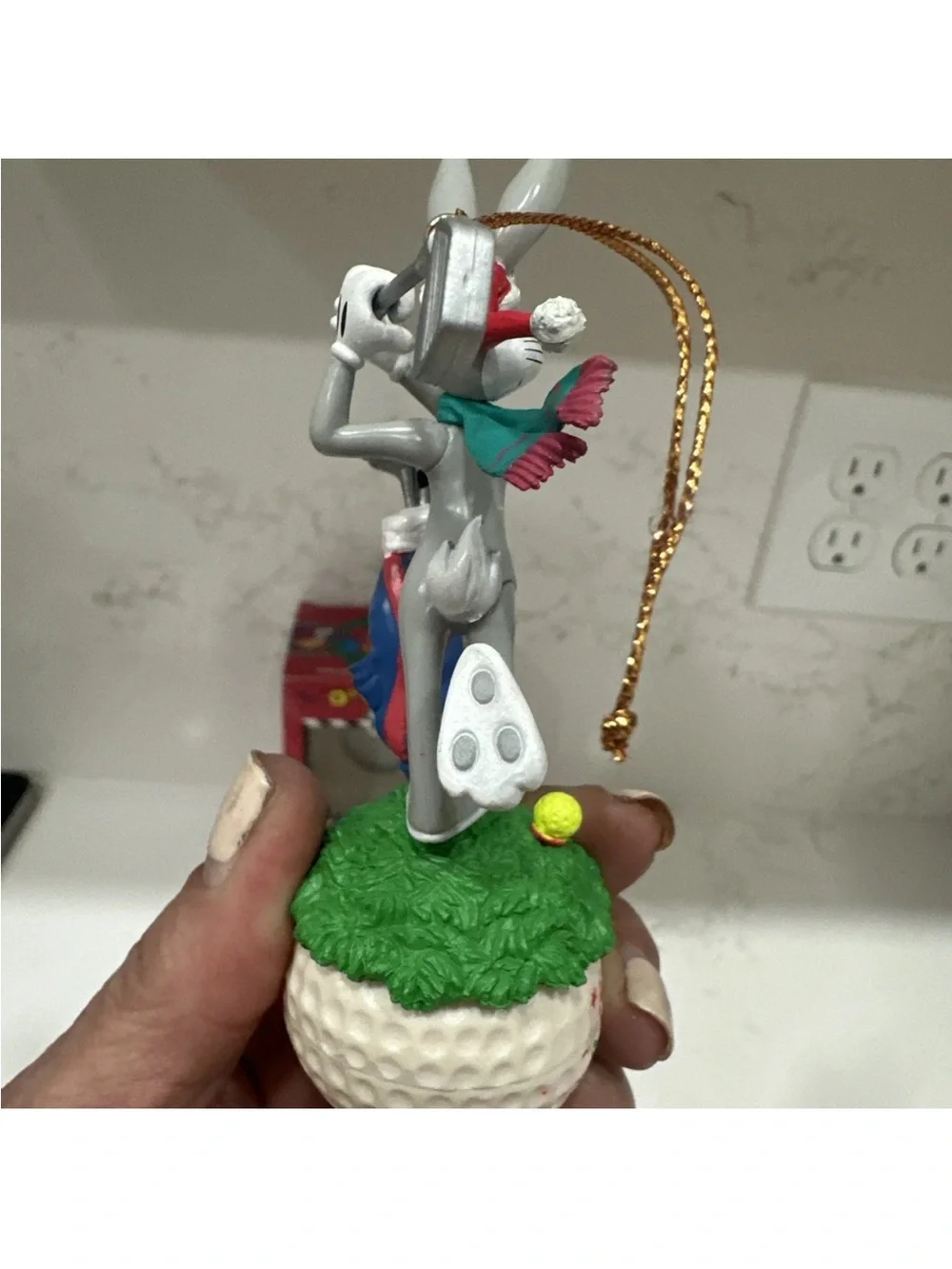Bugs Bunny Golf Looney Tunes Matrix Collectible Christmas Ornament Happy Holiday